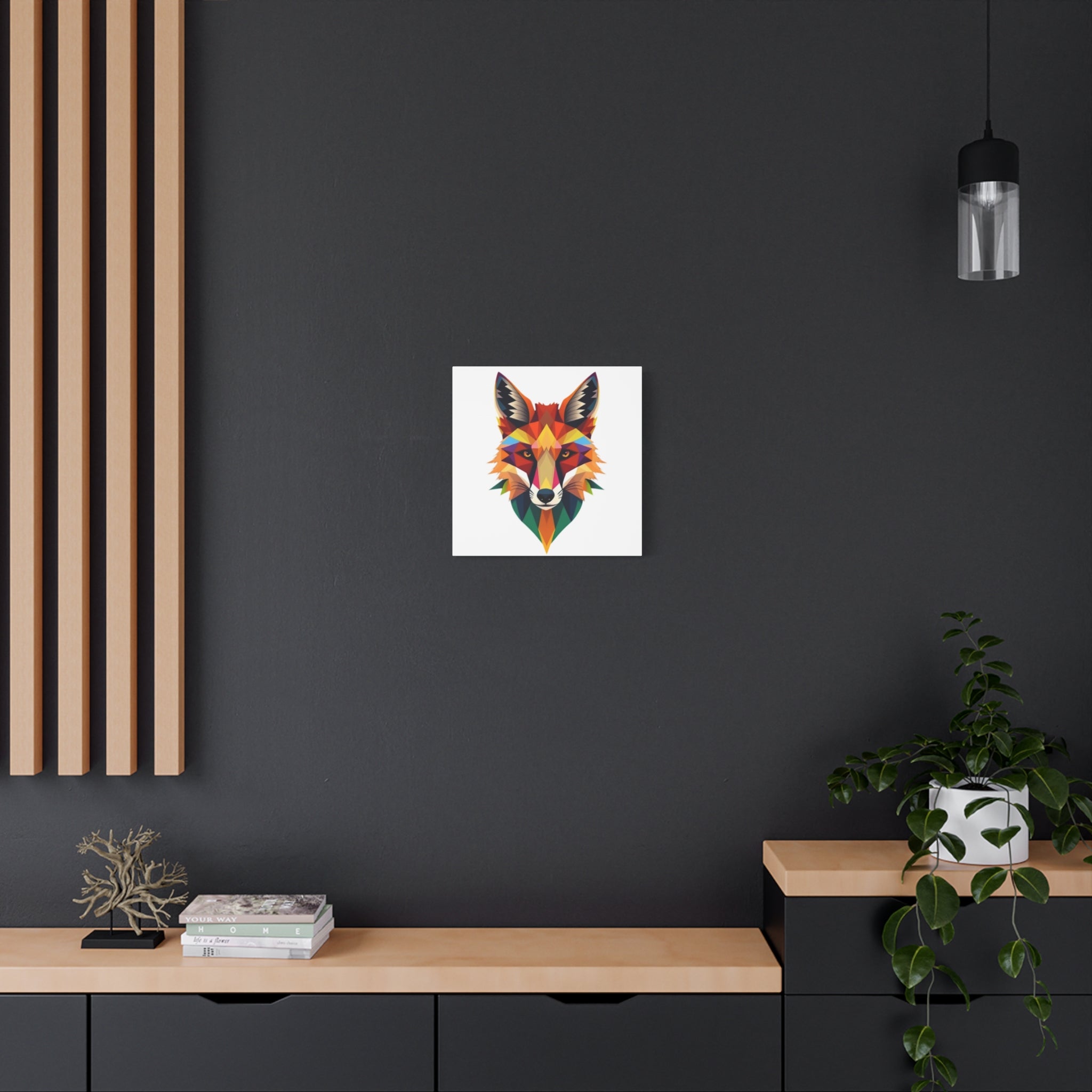 Colorful Fox Canvas Wall Art - Polished Modern Home Décor