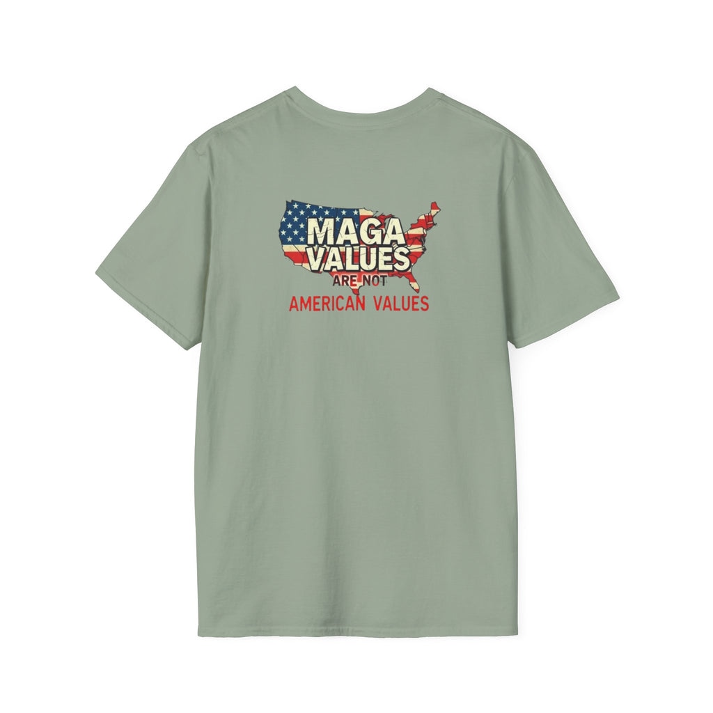 Impeach Felon47 Unisex Softstyle T-Shirt - USA Graphic Statement Tee