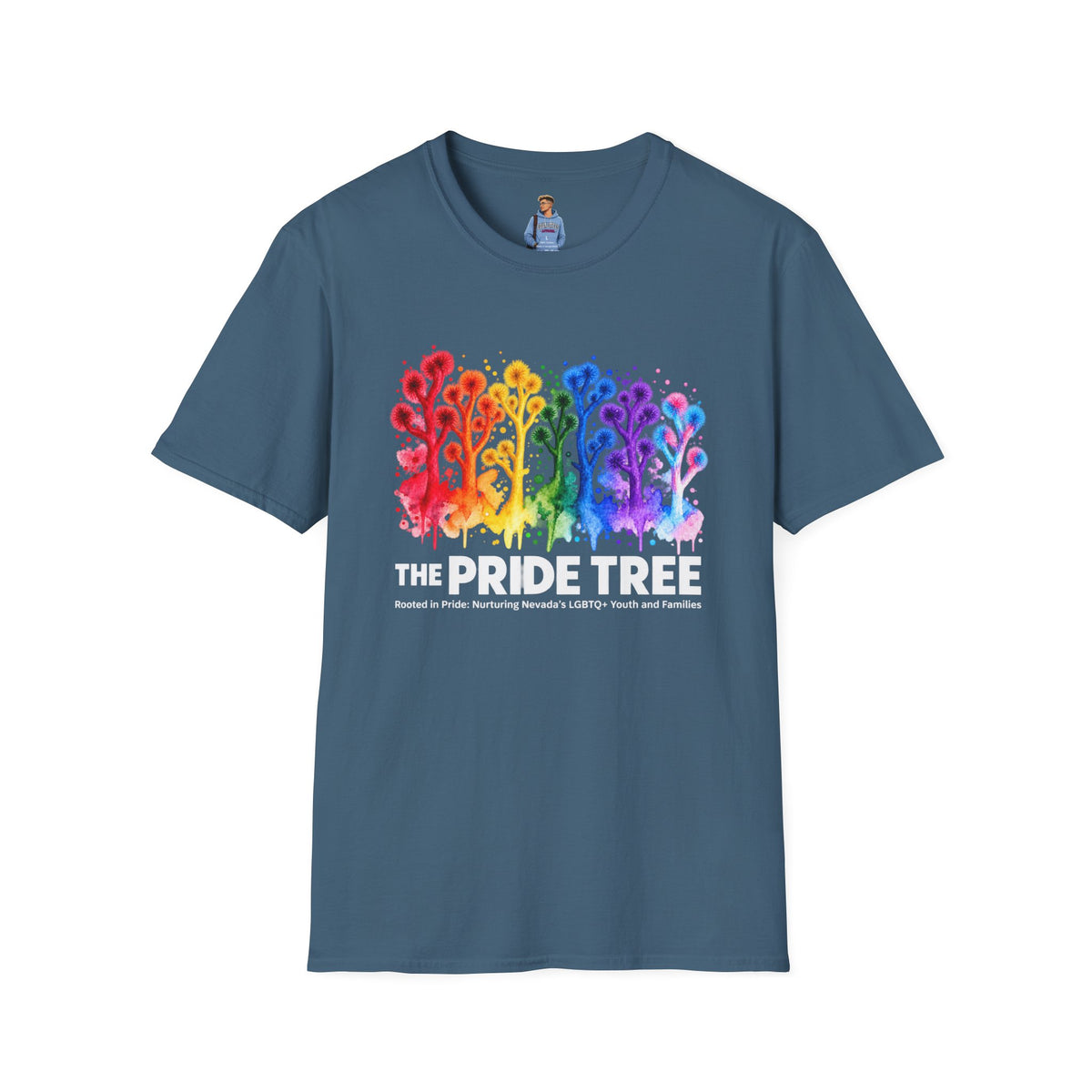 Pride Tree Las Vegas White Text T-shirt