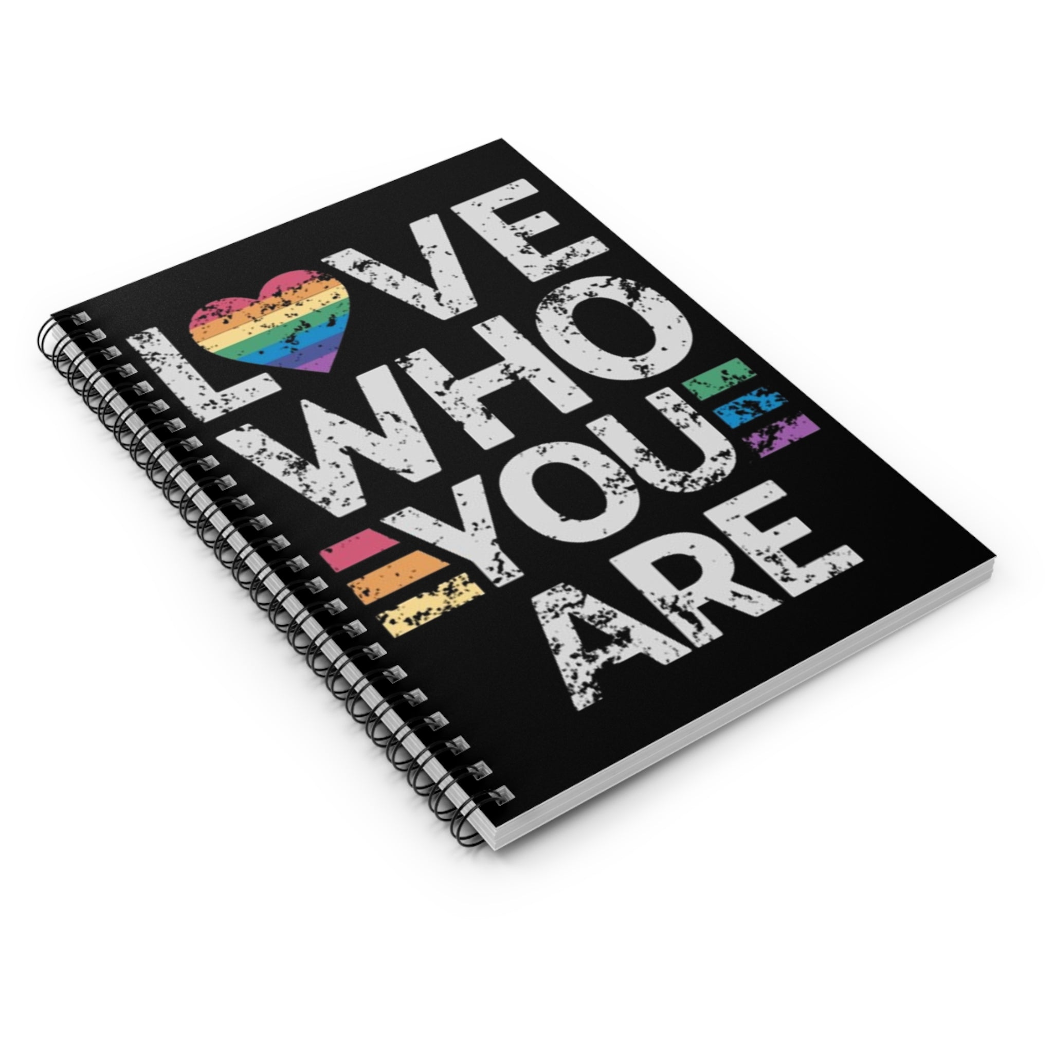 LGBTQ+ Pride Spiral Notebook - Love Who You Are