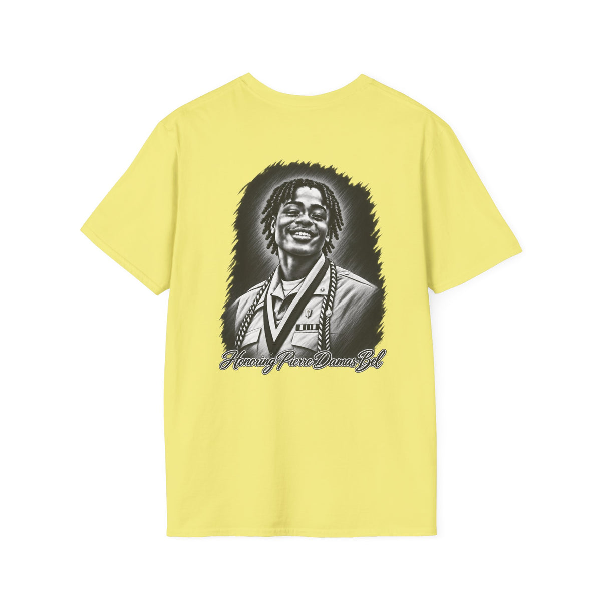Portrait Front and Back - In Memory of Pierre Damas Bel T-Shirt