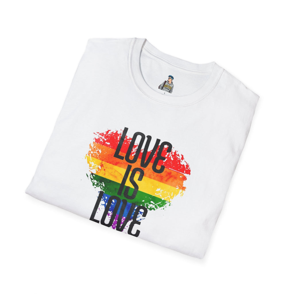 Pride Love Is Love Unisex Softstyle T-Shirt - EqualiTees.Me