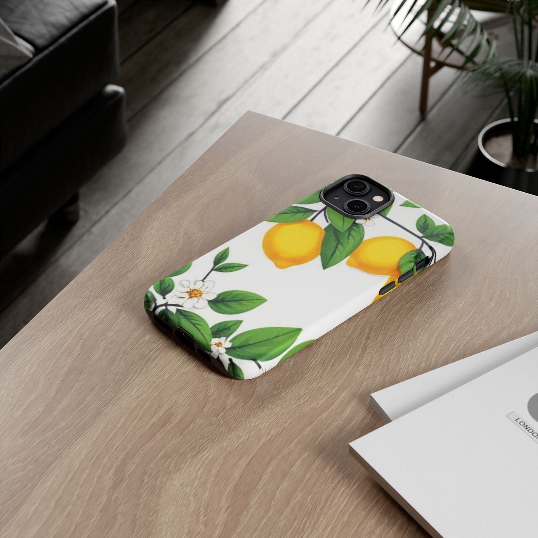 Lemon Blossom Tough Phone Case for iPhone