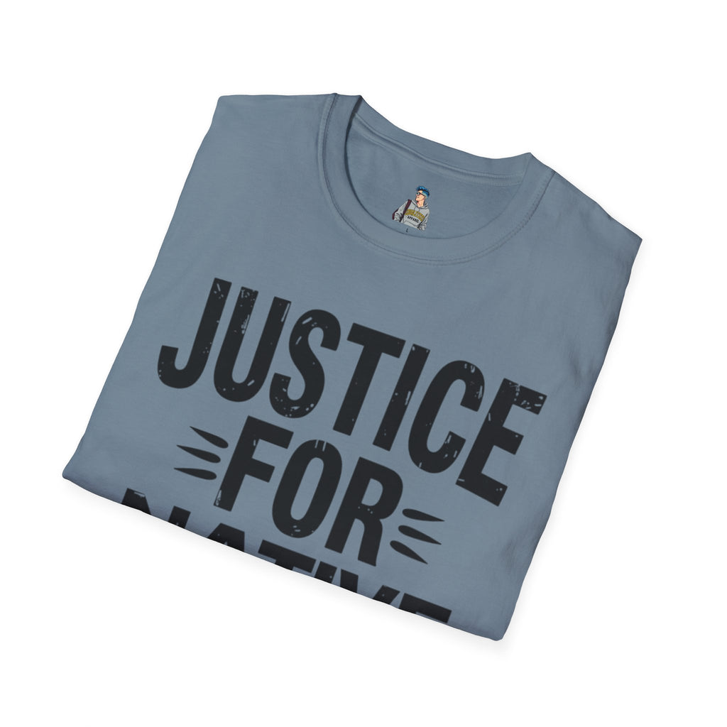 Justice for Native Communities Unisex Softstyle T-Shirt, Activism Tee, Social Justice Apparel, Comfortable Graphic Shirt, Gift for Advocates