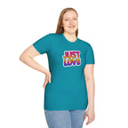 Just Love Unisex Softstyle T-Shirt | Perfect for Pride, Anniversaries, and Everyday Wear