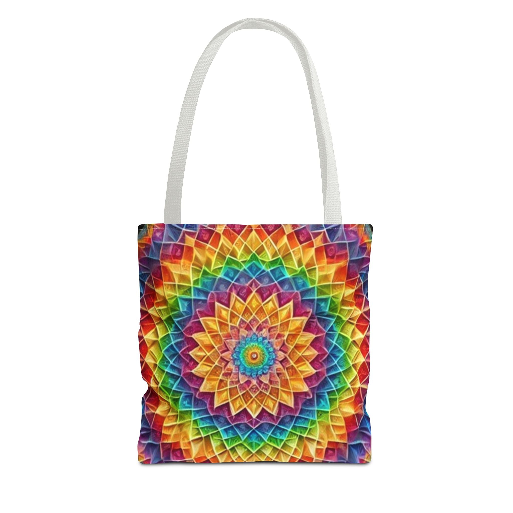 Rainbow Mandala Tote Bag
