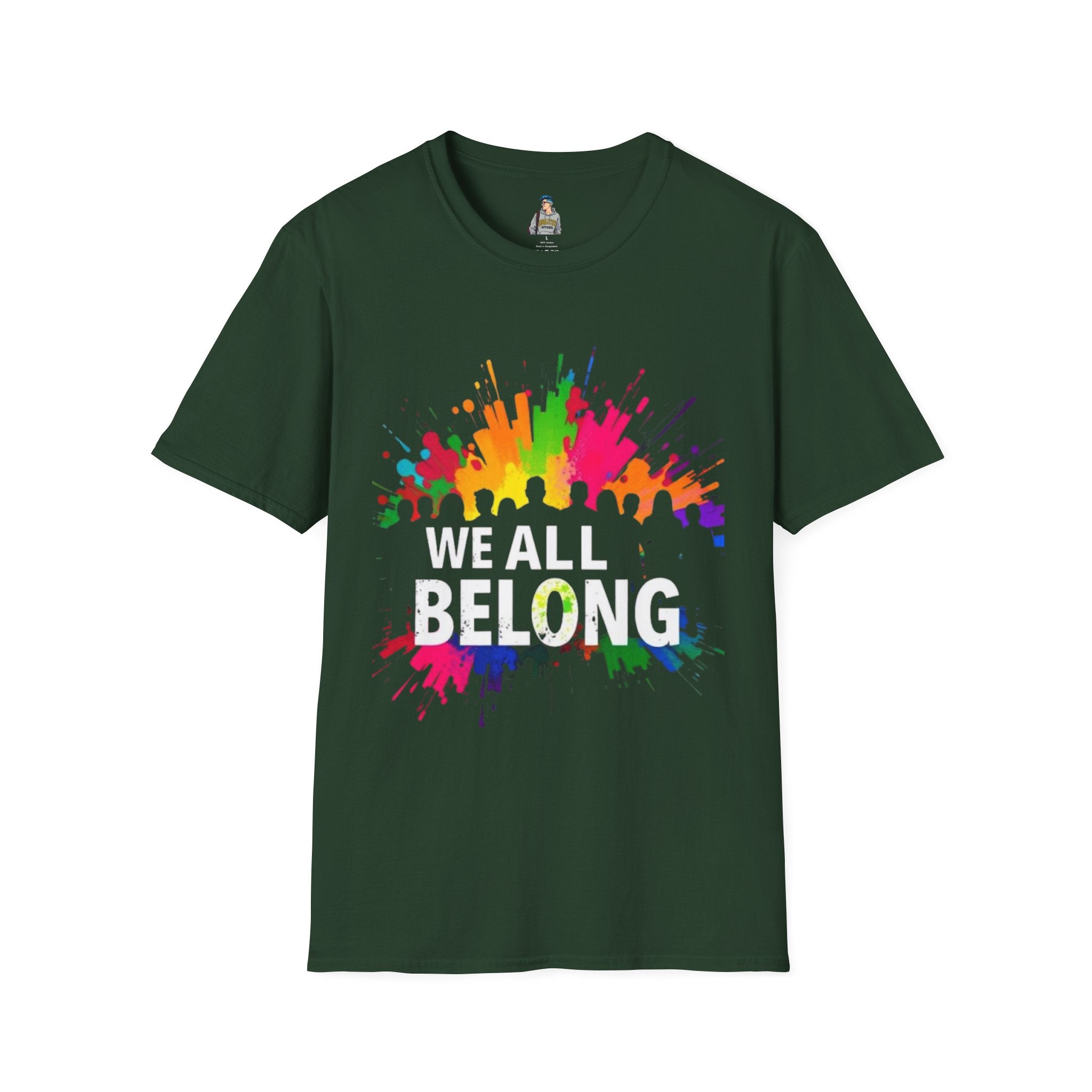Unisex Softstyle T-Shirt - 'We All Belong"