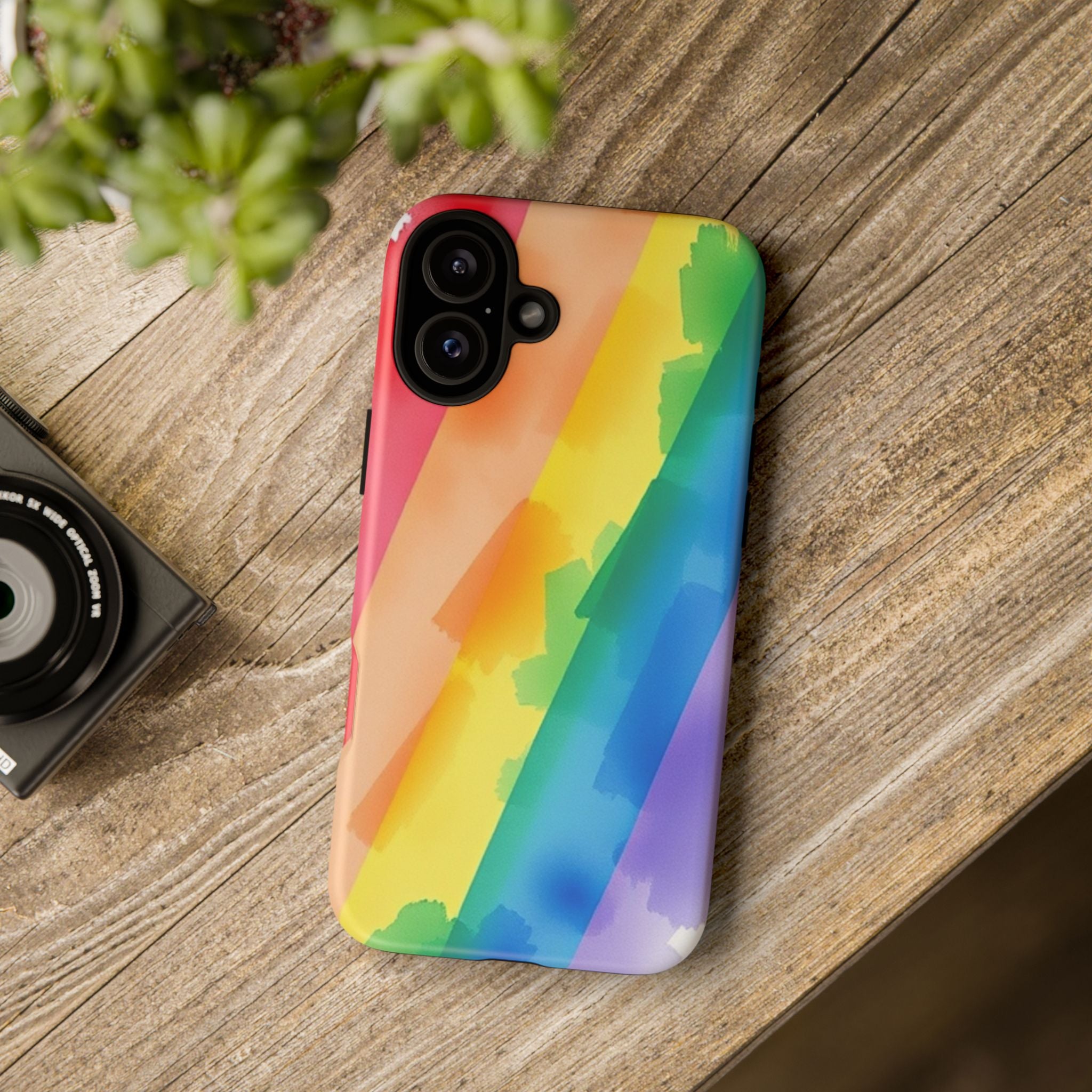 Rainbow Watercolor Art Tough Cases For Android & iPhone