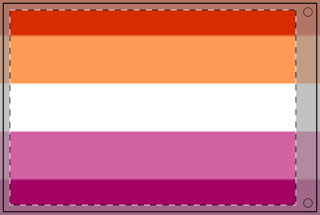 Double Sided Lesbian Pride Flag - Vibrant Rainbow Decorative Banner for Parades and Celebrations