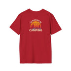 Unisex Softstyle T-Shirt - 'I'd Rather Be Camping' Adventure Tee