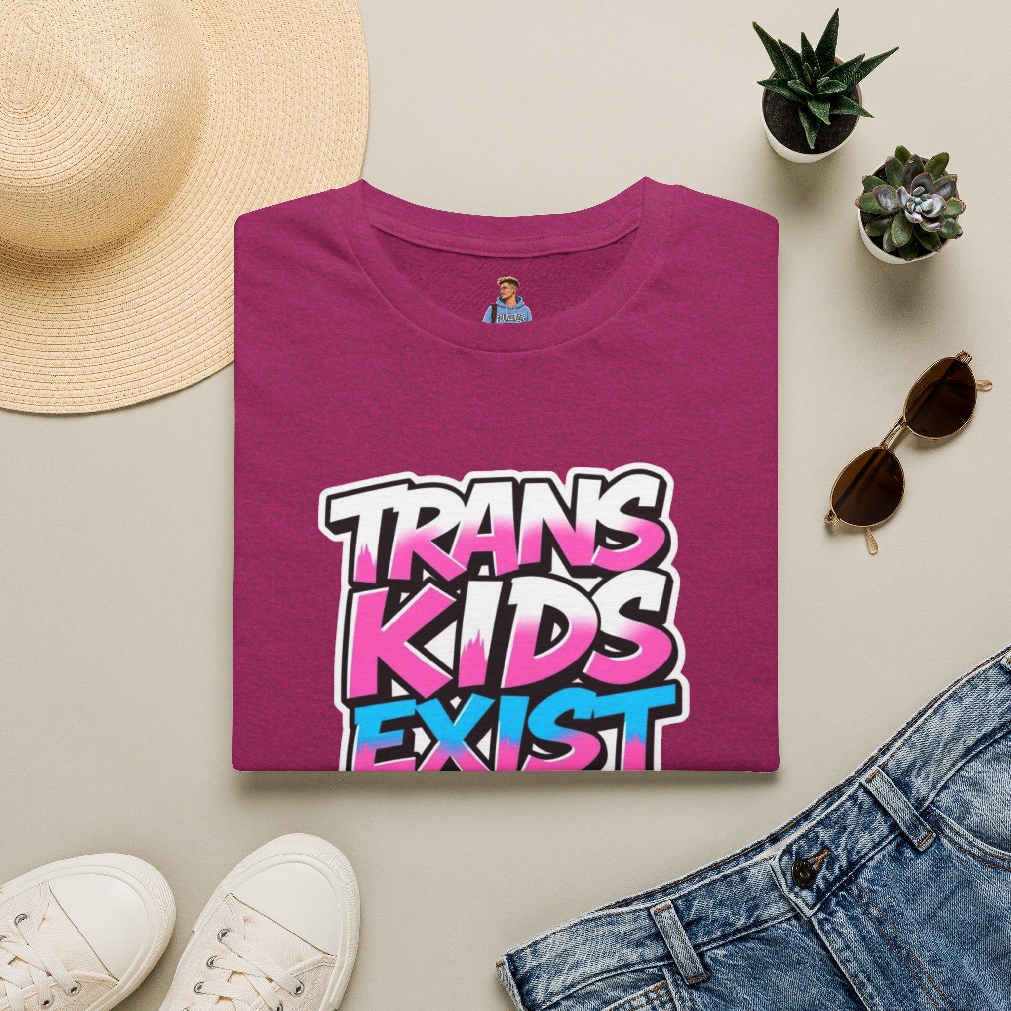 Trans Kids Exist Unisex Softstyle T-Shirt