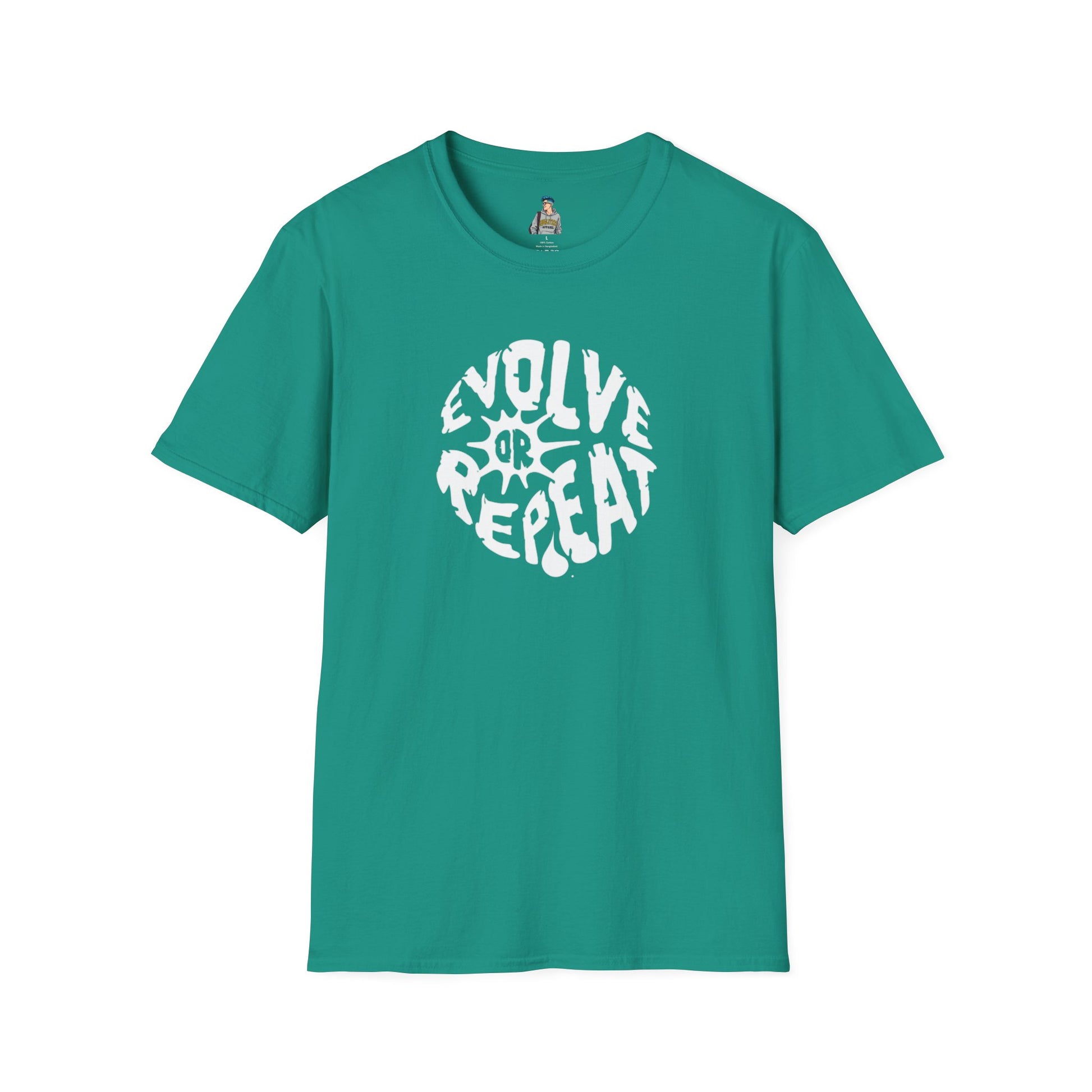 Evolve or Repeat Unisex Softstyle T-Shirt - Modern Inspirational Tee