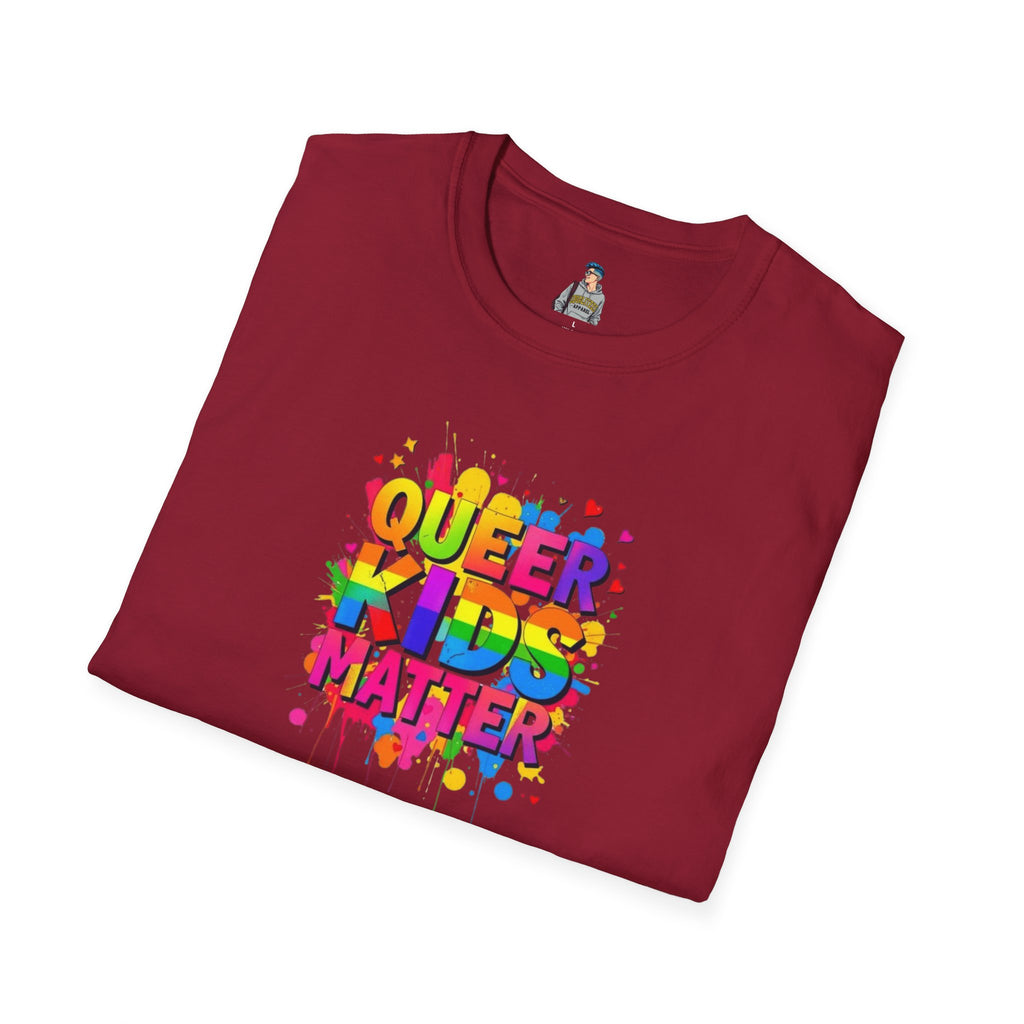 Queer Kids Matter Unisex Softstyle T-Shirt - Celebrate Inclusivity & Pride