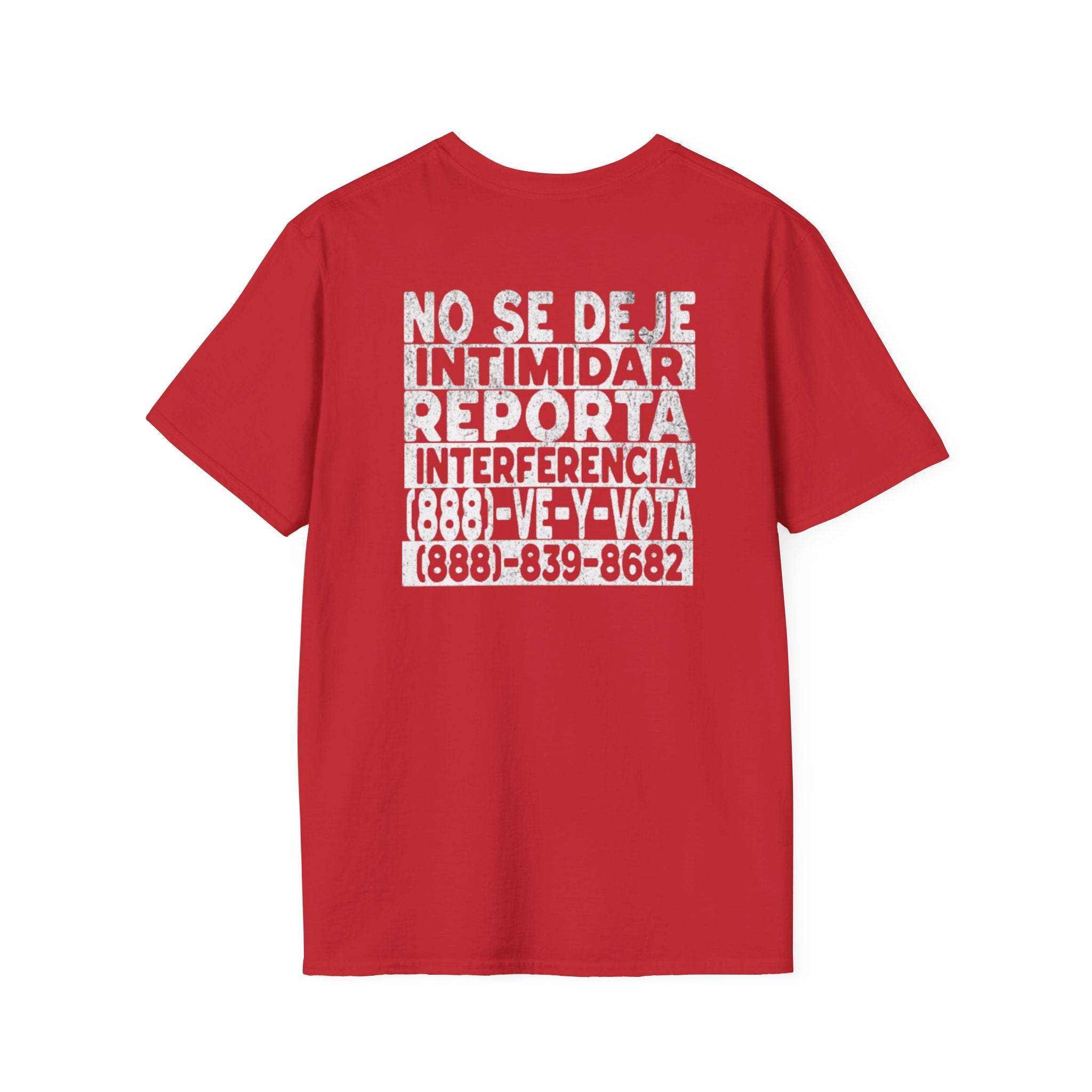 NO SE DEJE INTIMIDAR. Know Your Rights Voting Tee-Spanish