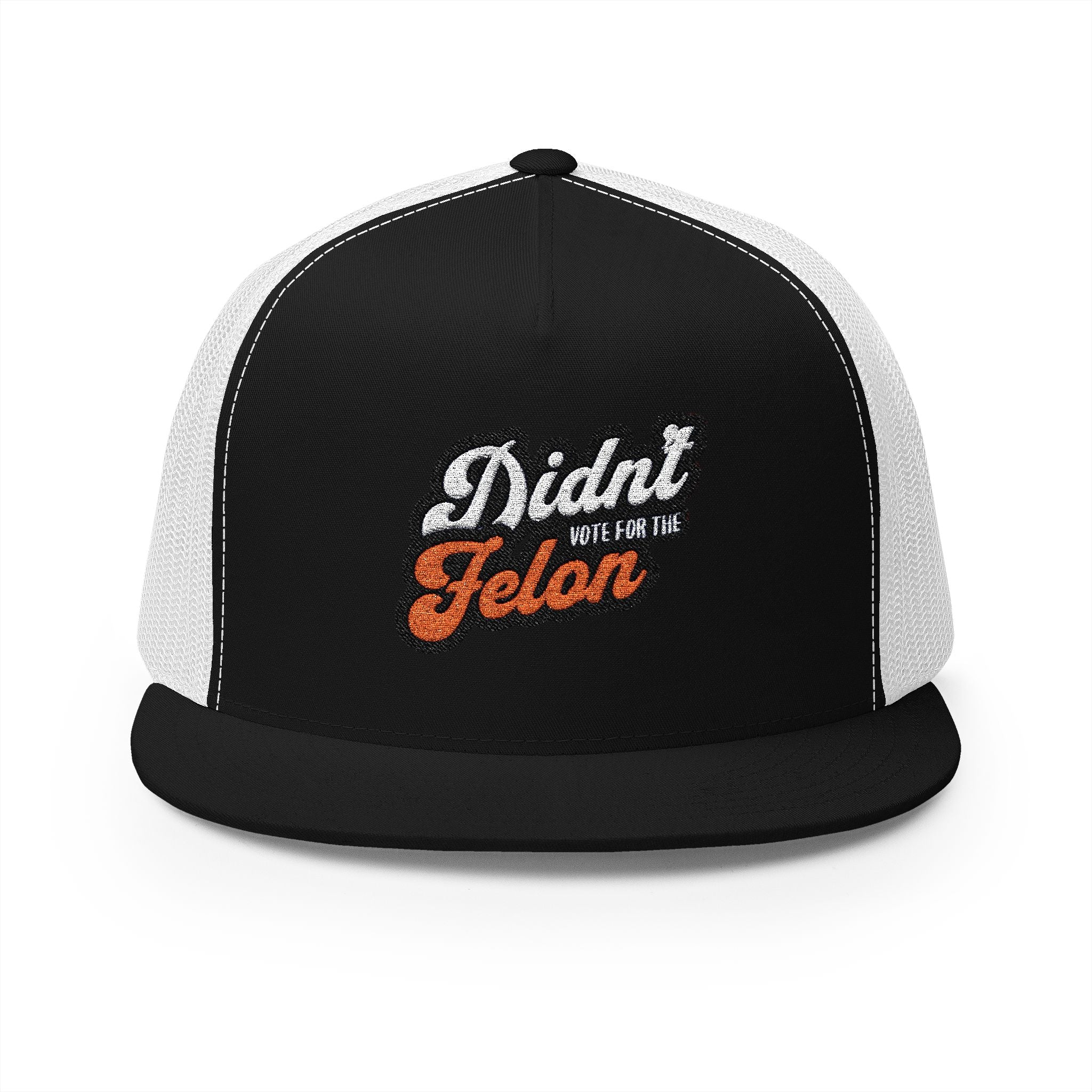 Didn’t Vote for the Felon 5 Panel Trucker Cap - Fun Political Statement Hat