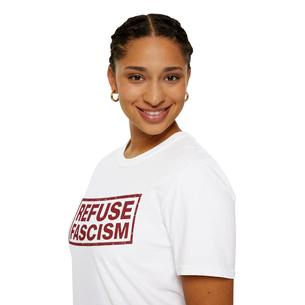 Refuse Fascism Tee — Political Protest Graphic T-Shirt