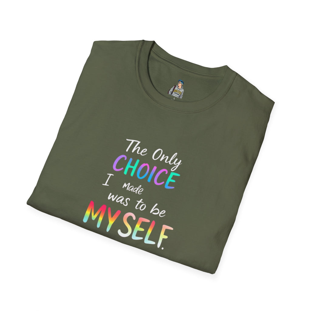 Unisex Softstyle T-Shirt - When Did You CHOOSE to Be Straight? Empowering LGBTQ+ Graphic Tee