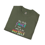 Unisex Softstyle T-Shirt - When Did You CHOOSE to Be Straight? Empowering LGBTQ+ Graphic Tee