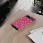 Android OR iPhone Protective Cases - Retro Polka Dots Pattern Tough Case