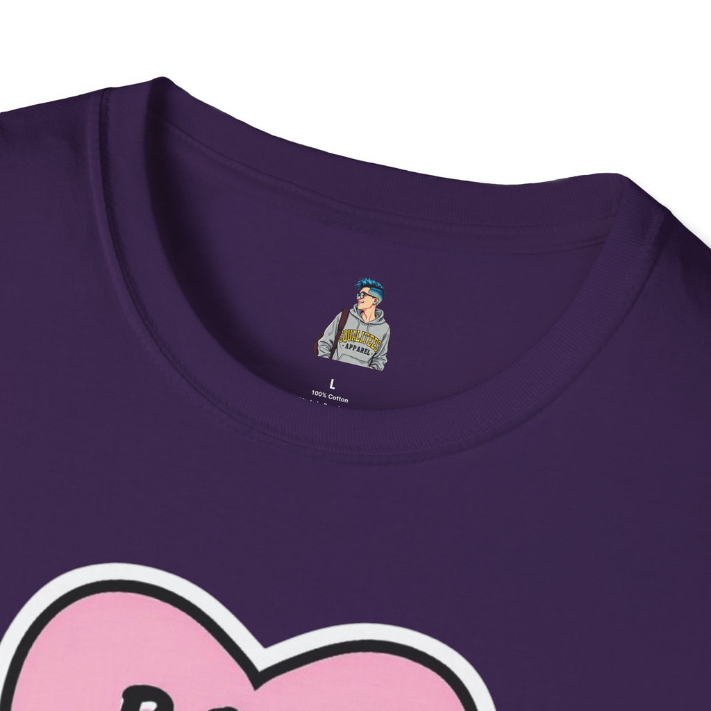 Unisex Softstyle T-Shirt - 'Boss Bitch' Heart Design - Funny Statement Tee