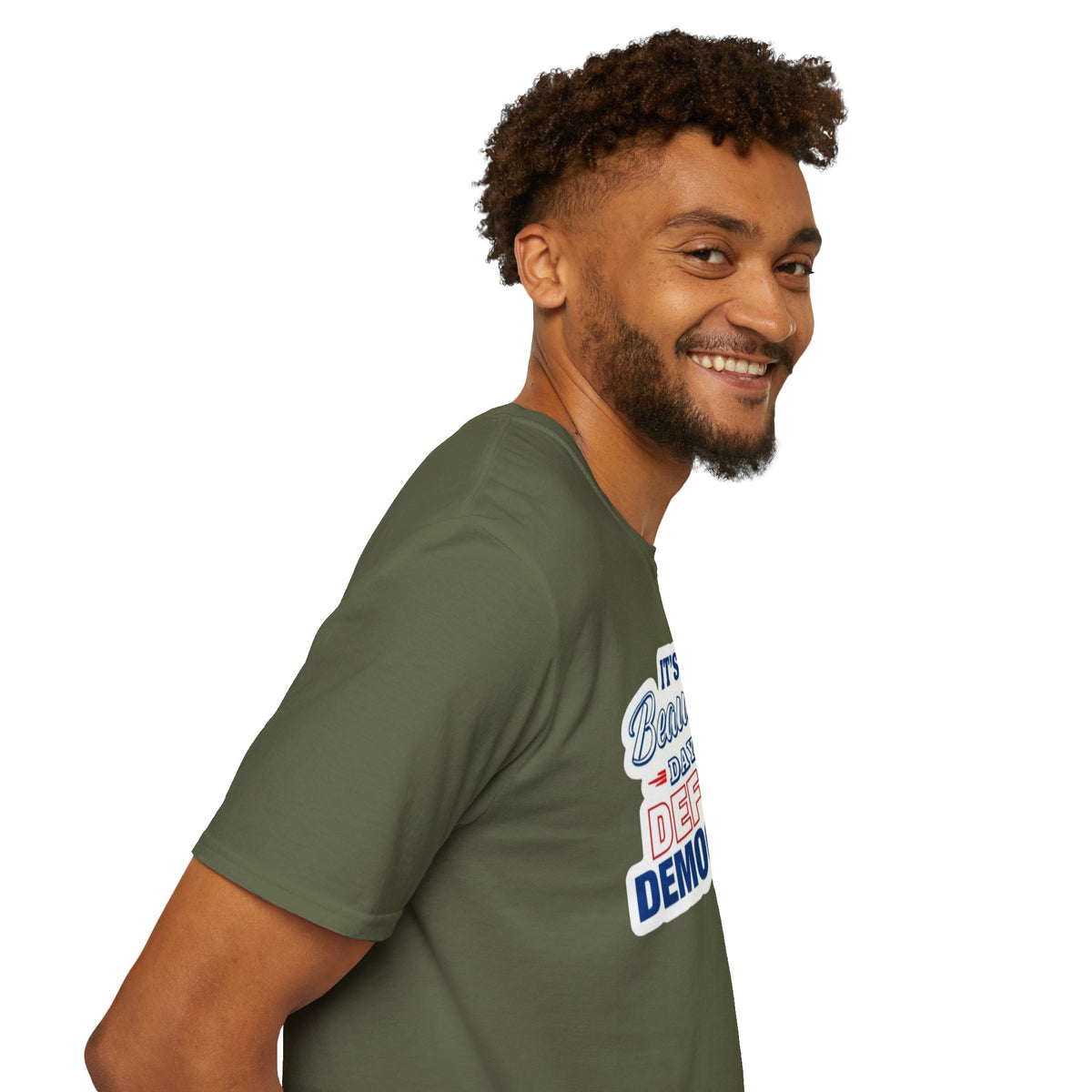 Defend Democracy Unisex Softstyle T-Shirt - Perfect for Activism and Everyday Wear