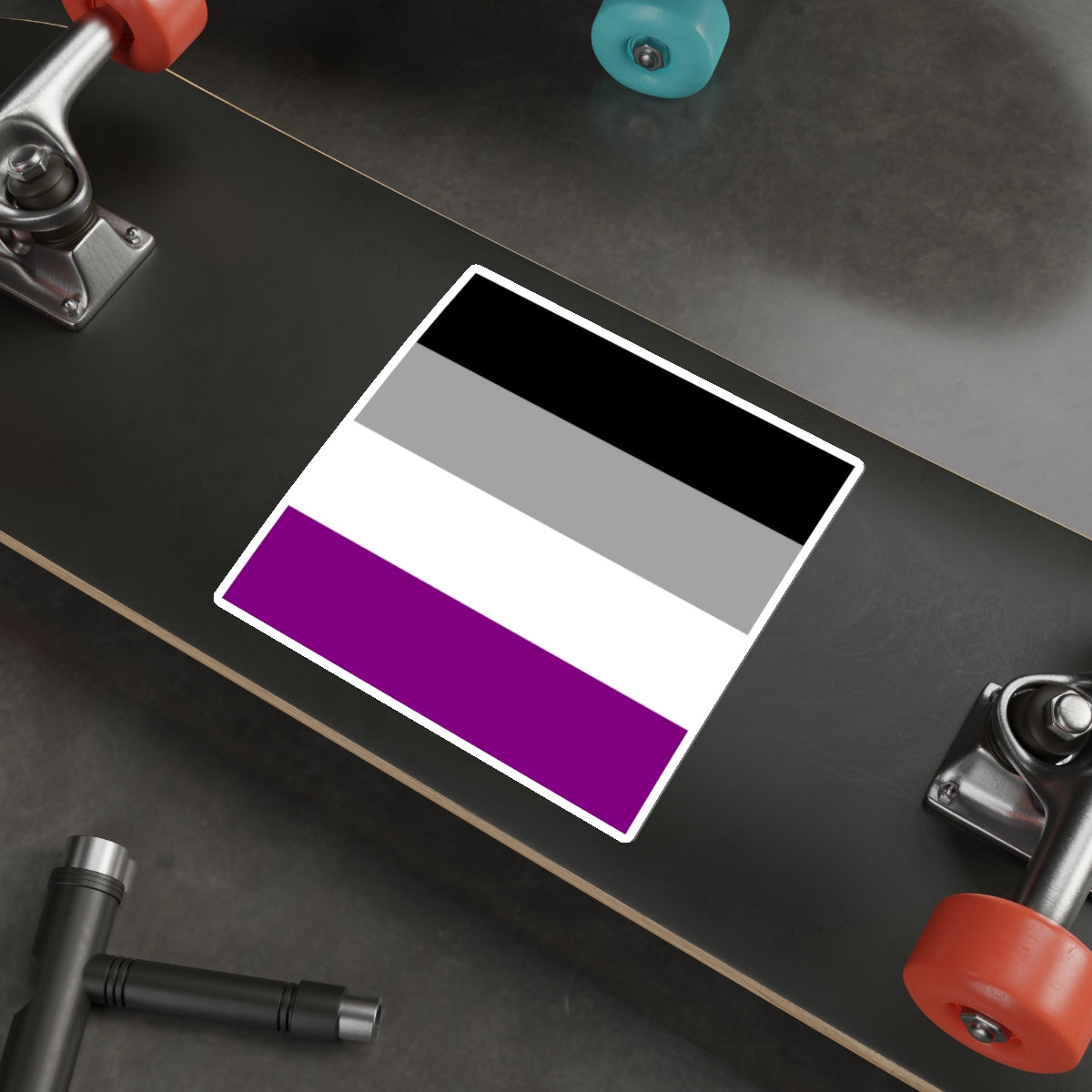 Die-Cut Stickers - Asexual Pride Flag