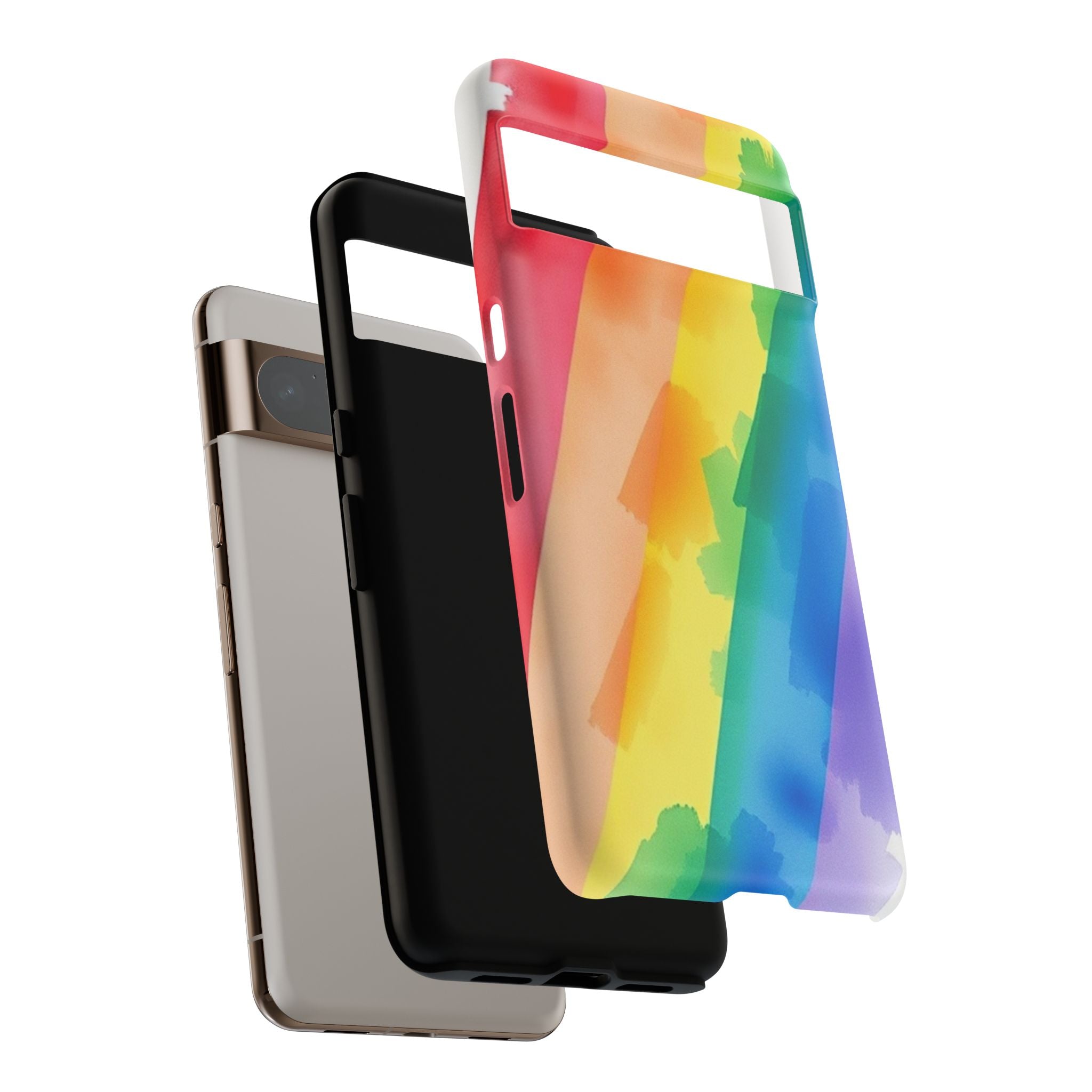 Rainbow Watercolor Art Tough Cases For Android & iPhone