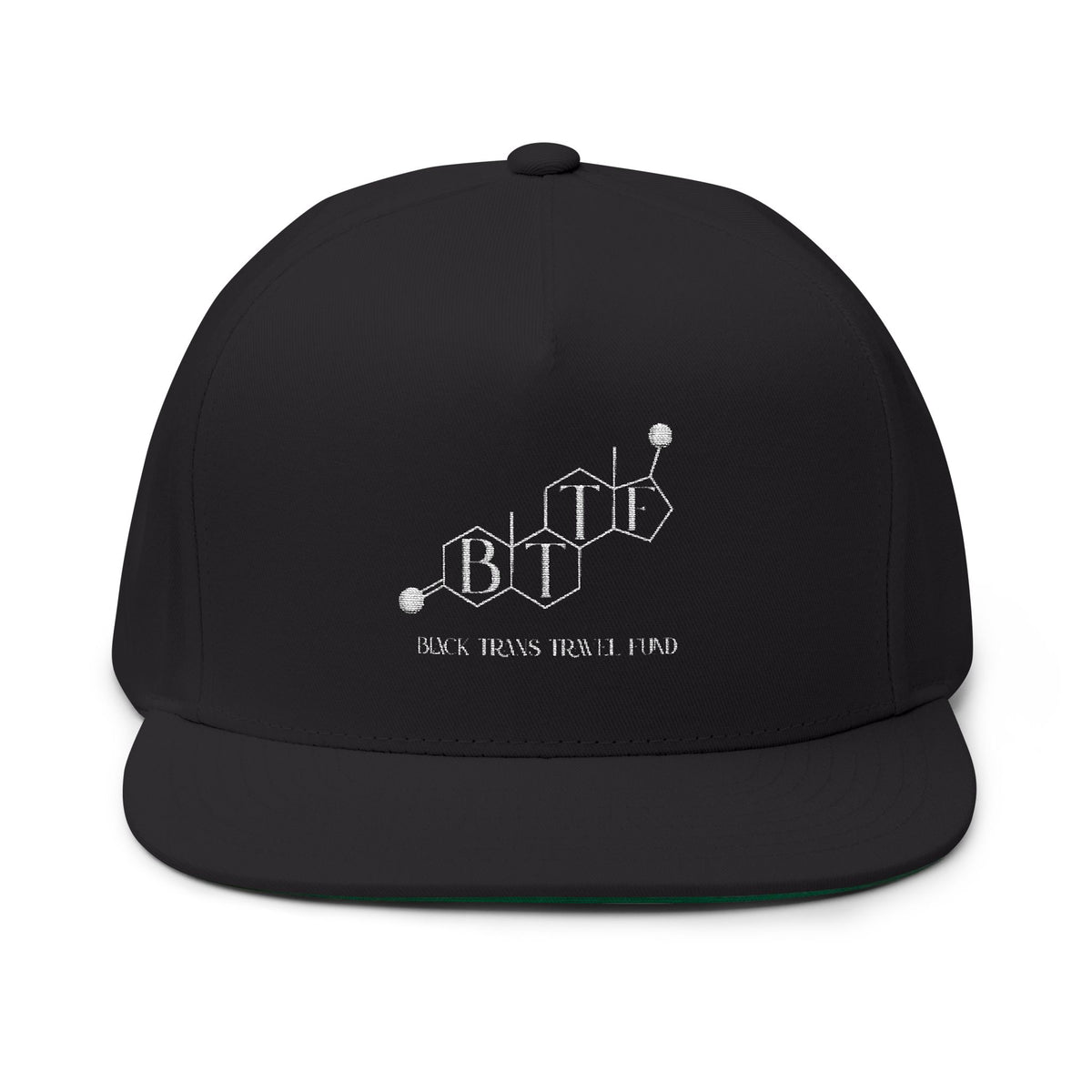 BTTF - Black Trans Travel Fund Embroidered Logo Flat Bill Cap
