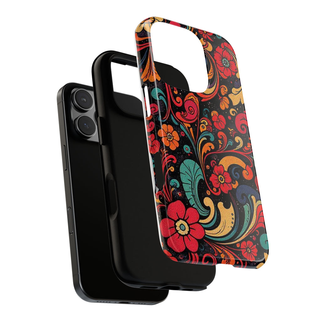 Floral Paisley Tough Case for iPhone — Vibrant Protective Phone Cover