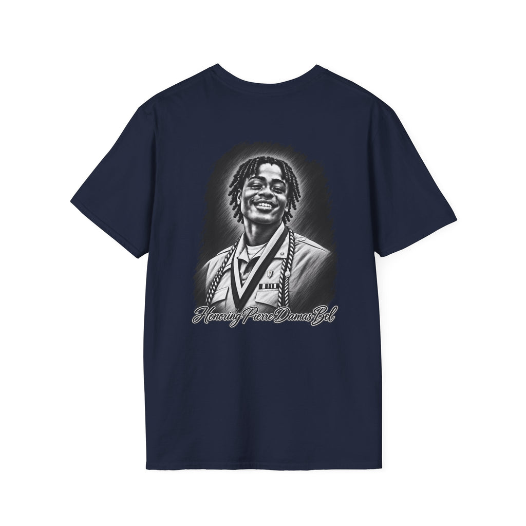 Portrait Front and Back - In Memory of Pierre Damas Bel T-Shirt
