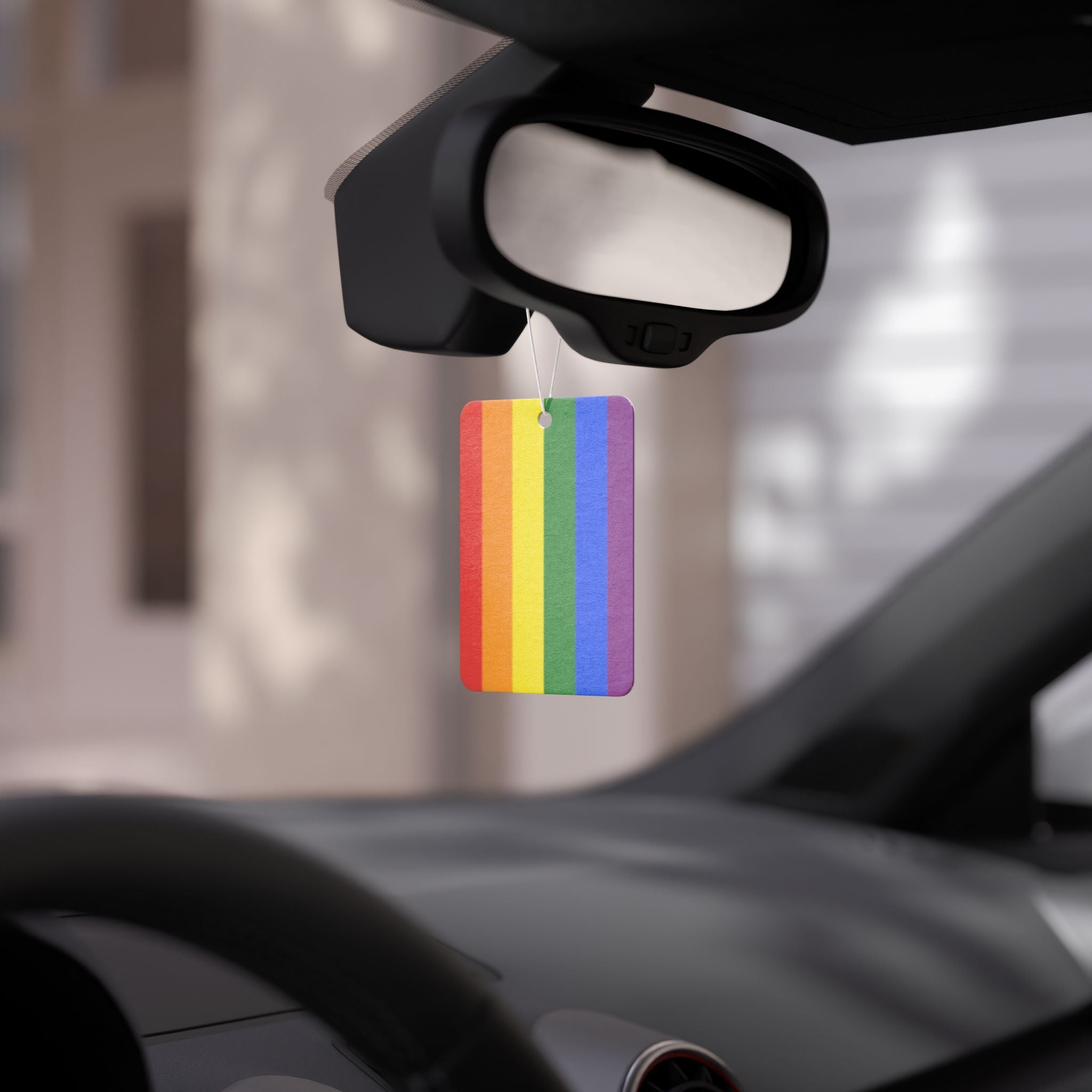 Rainbow Pride Car Air Freshener - Colorful Aromatic Accessory for LGBTQ+ Celebrations