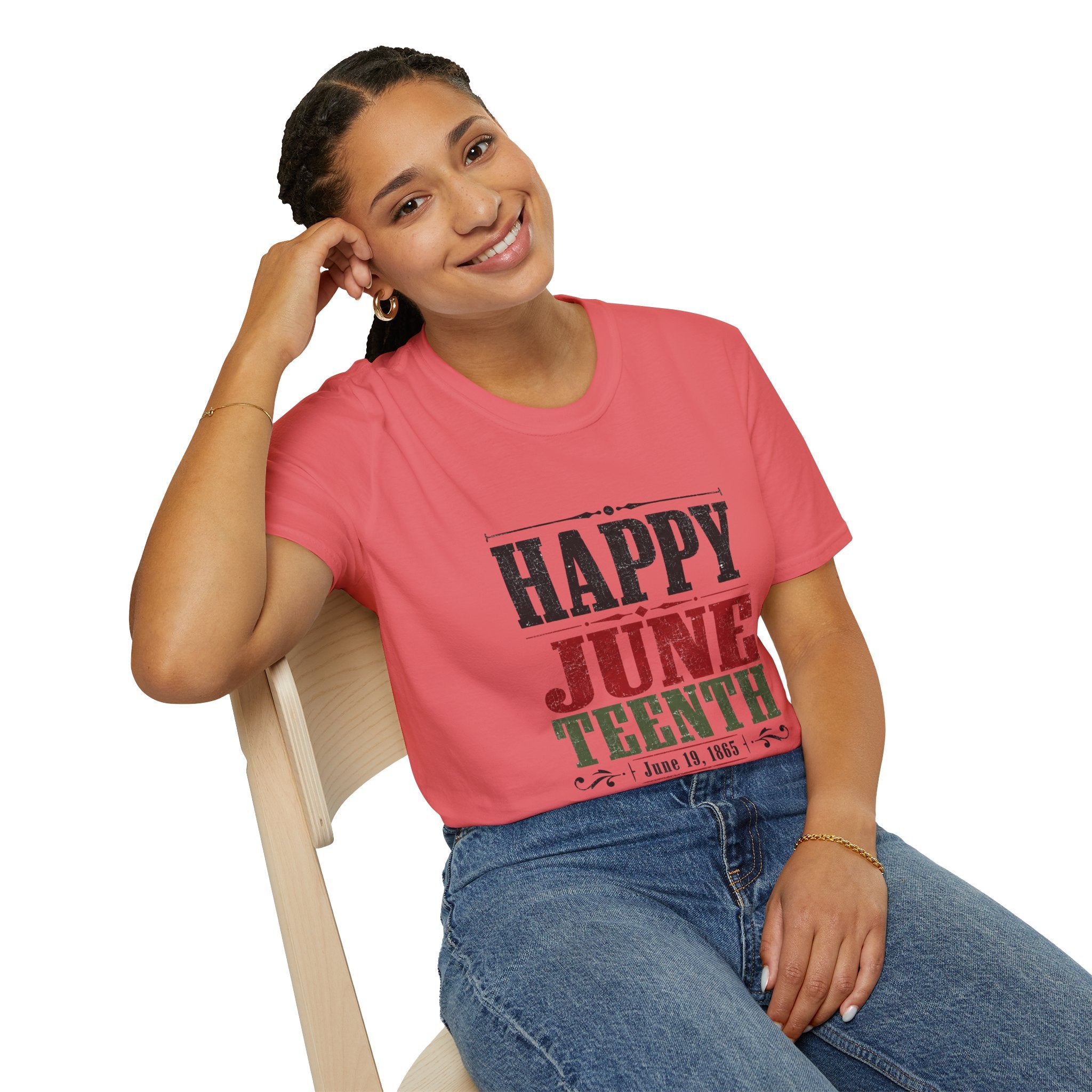 Juneteenth T-Shirt — "Happy Juneteenth" Celebration Tee