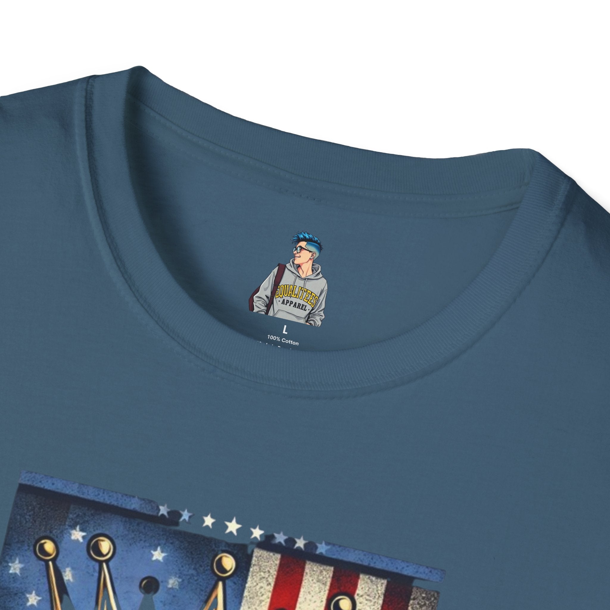 No Kings in America-Democracy Matters  Unisex Softstyle T-Shirt