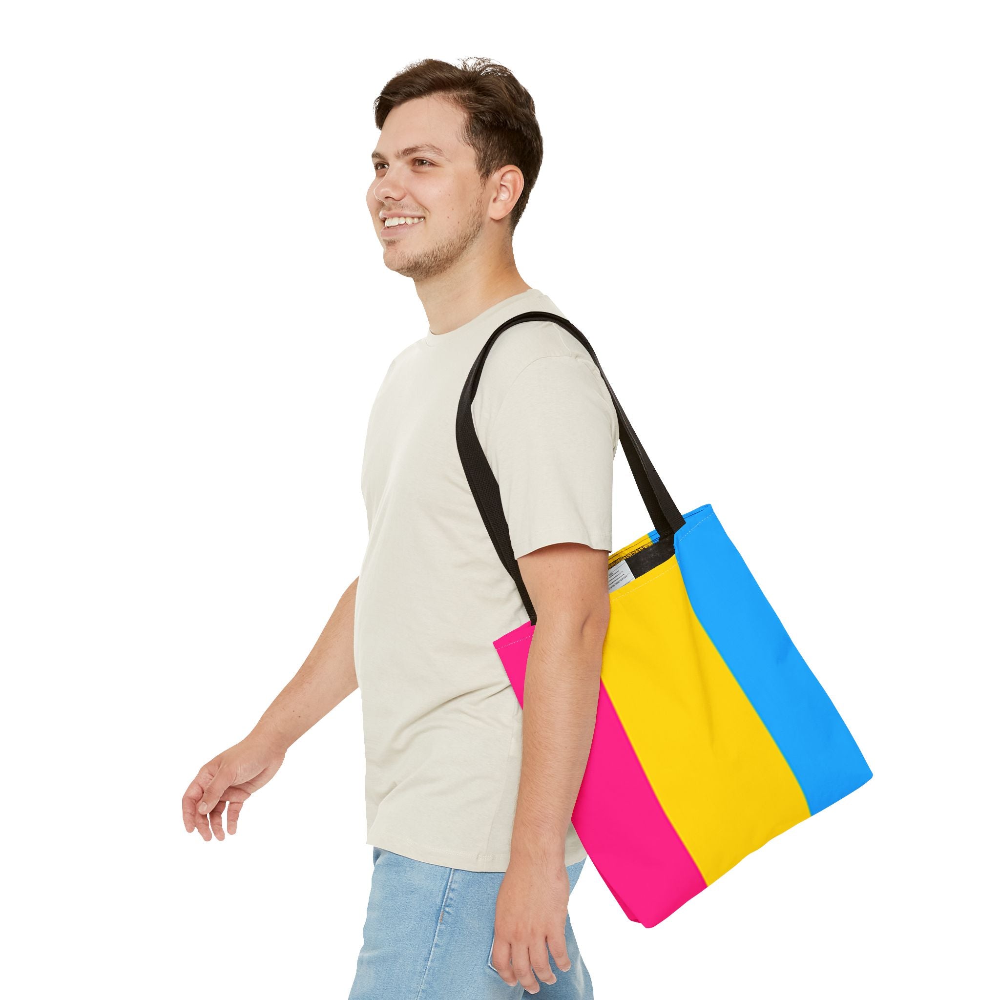 Pansexual Pride Flag Tote Bag