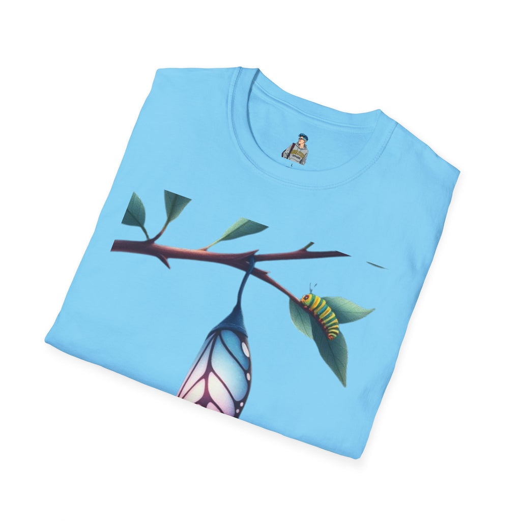 Trans Caterpillar to Butterfly Graphic T-Shirt
