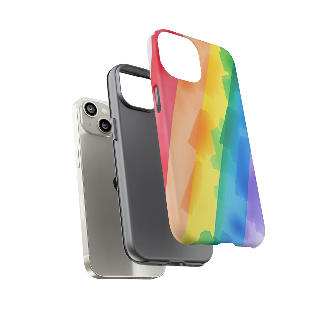 Rainbow Watercolor Art Tough Cases For Android & iPhone