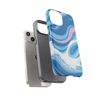 Blue & Pink Swirl Tough Case for iPhone