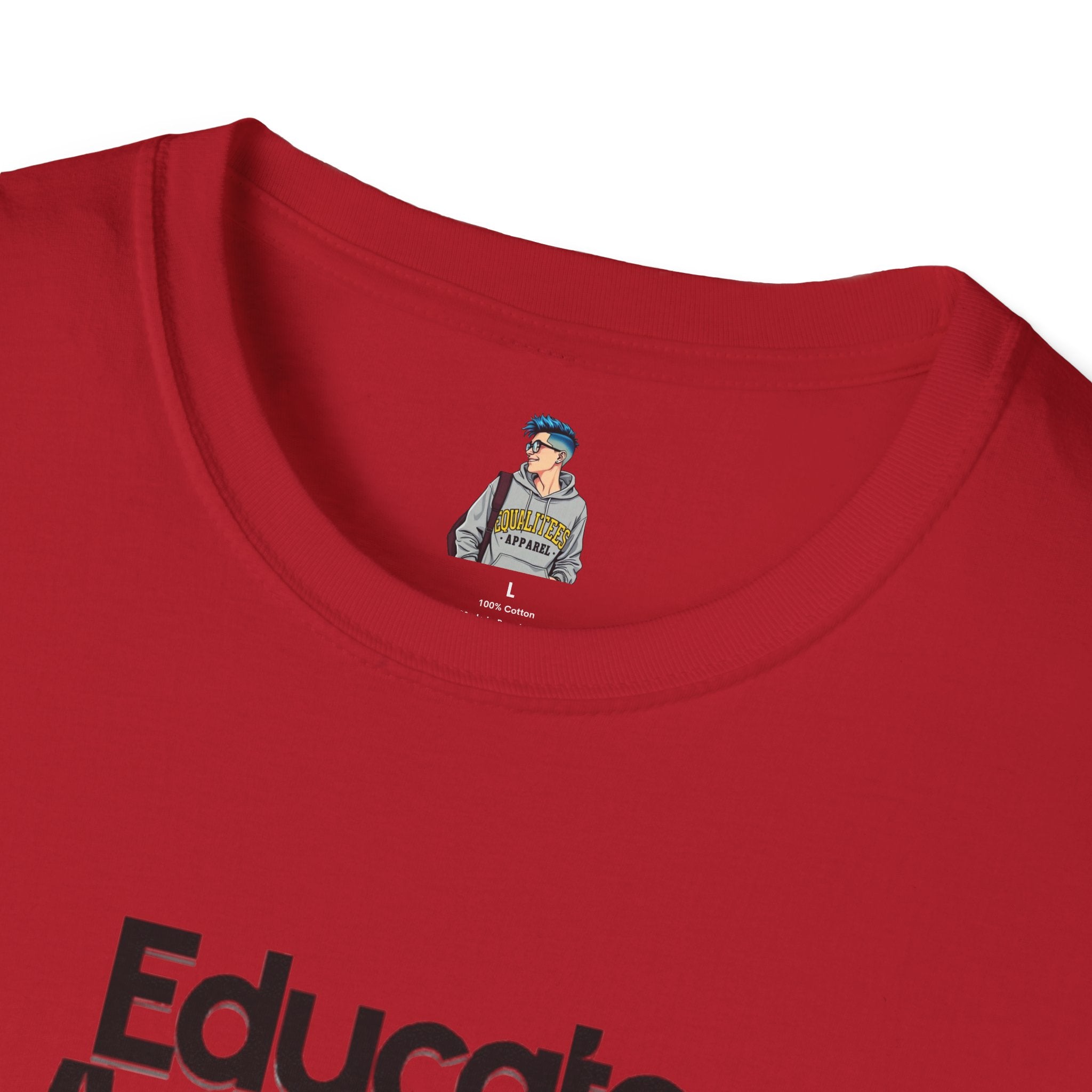 Teacher Advocate T-Shirt - Subtle Pride Educate Advocate Celebrate Design - EqualiTees.Me