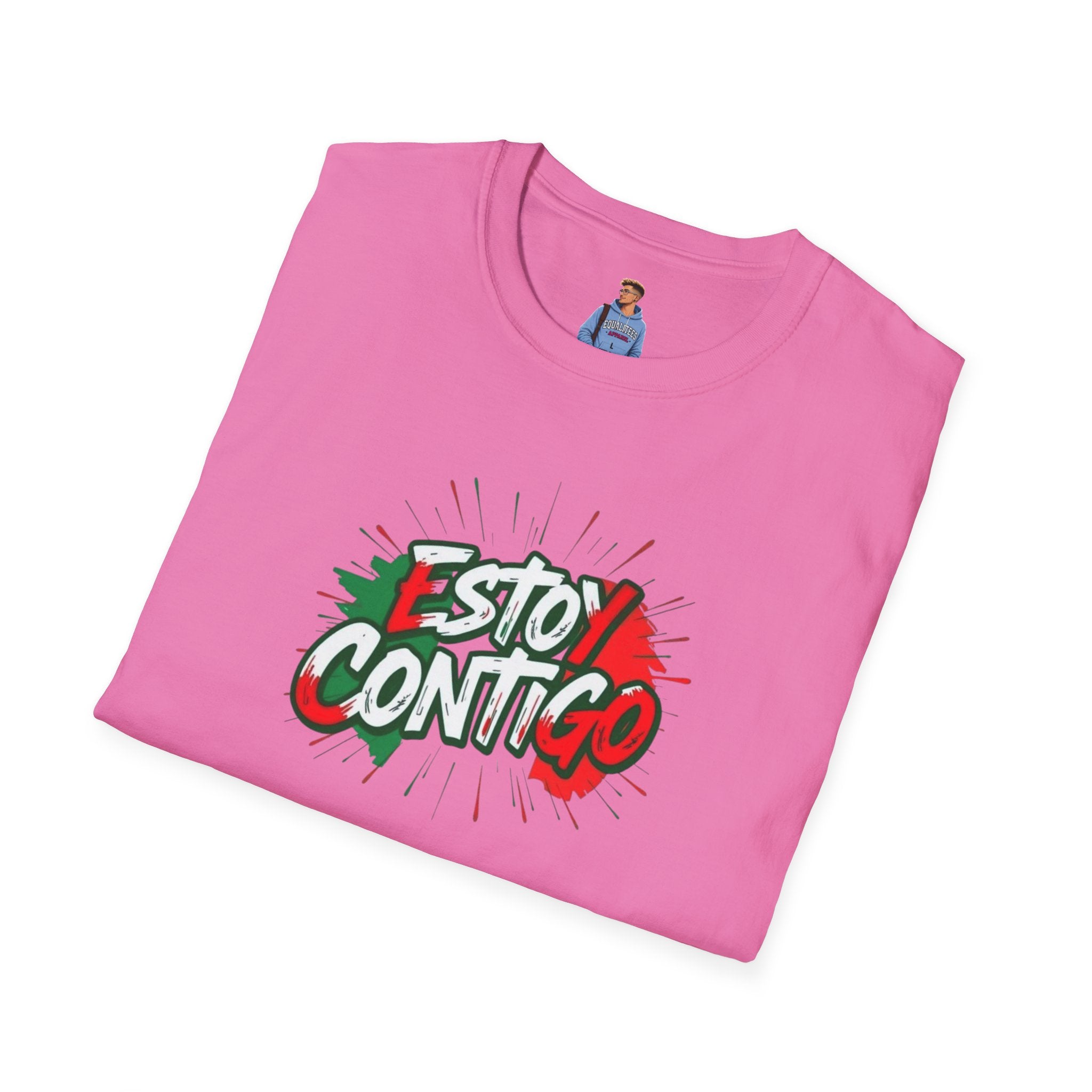 Immigrants Make America Great T-Shirt Estoy Contigo (I Am With You) Unisex Softstyle T-Shirt Classic Protest Tee