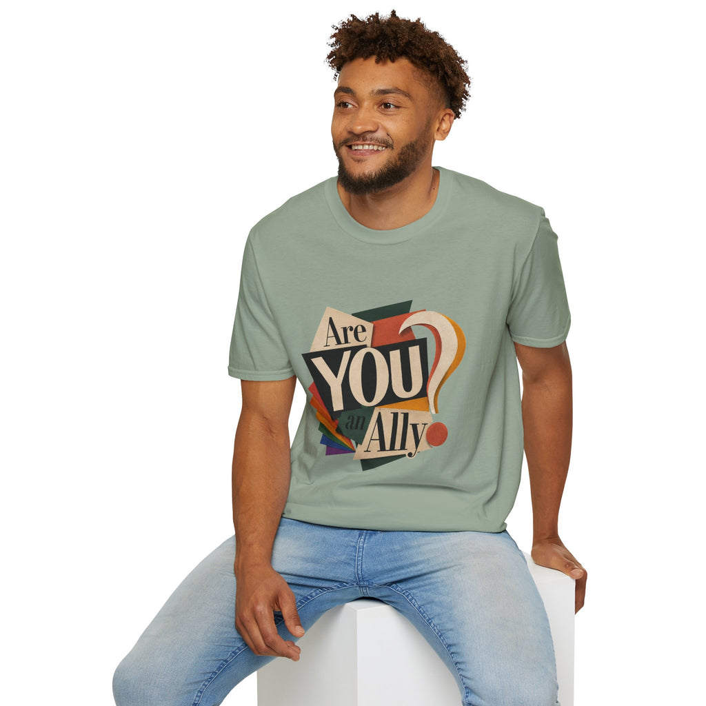 Are You An Ally? T-Shirt — Vintage Pride Ally Tee