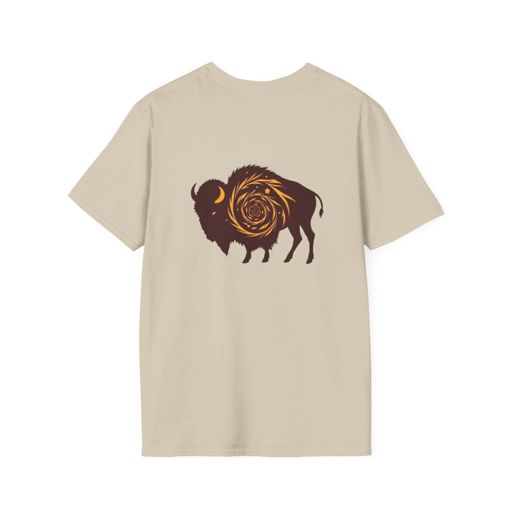 Buffalo Spiral Design Unisex Softstyle T-shirt