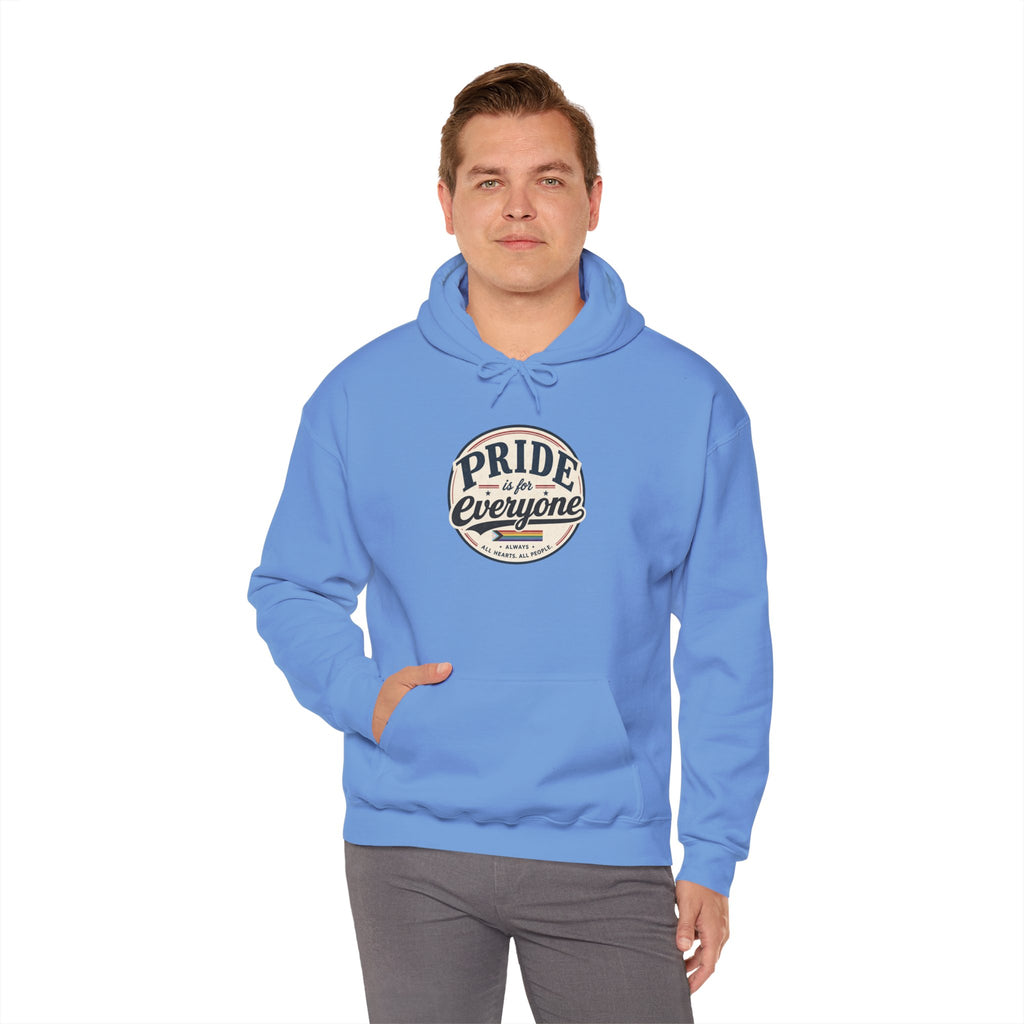 Pride Is For Everyone Pullover Hoodie — Vintage Graphic Inclusivity Sweatshirt