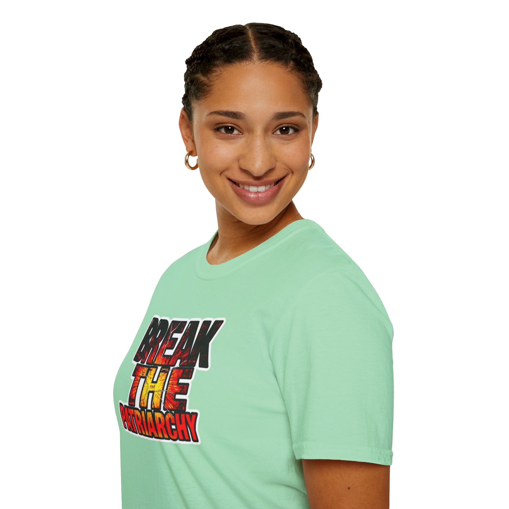 Break the Patriarchy Unisex Softstyle T-Shirt - Empowerment Wear for Social Change