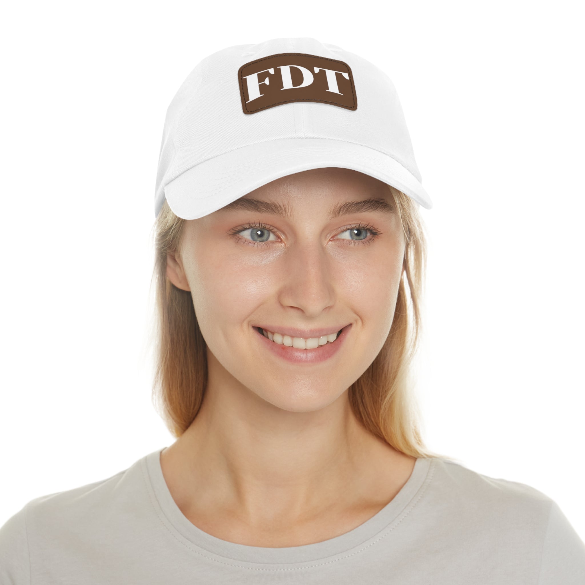 Stylish Dad Hat with FDT Leather Patch - Casual Sun Protection for Dads