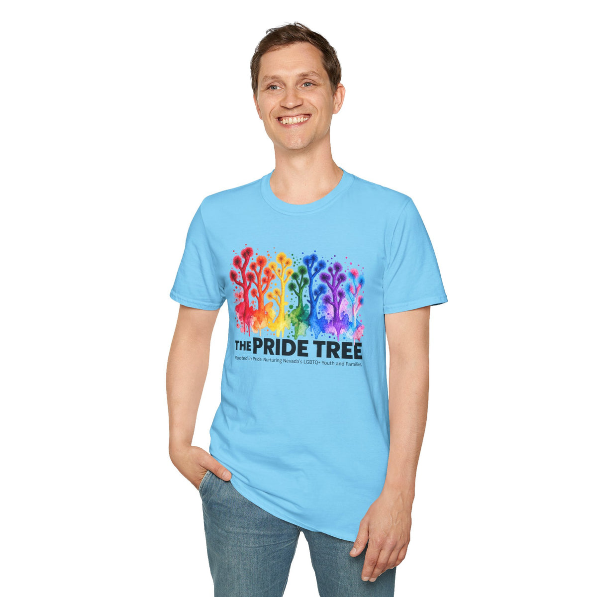 Pride Tree Las Vegas T-Shirt - Black Text