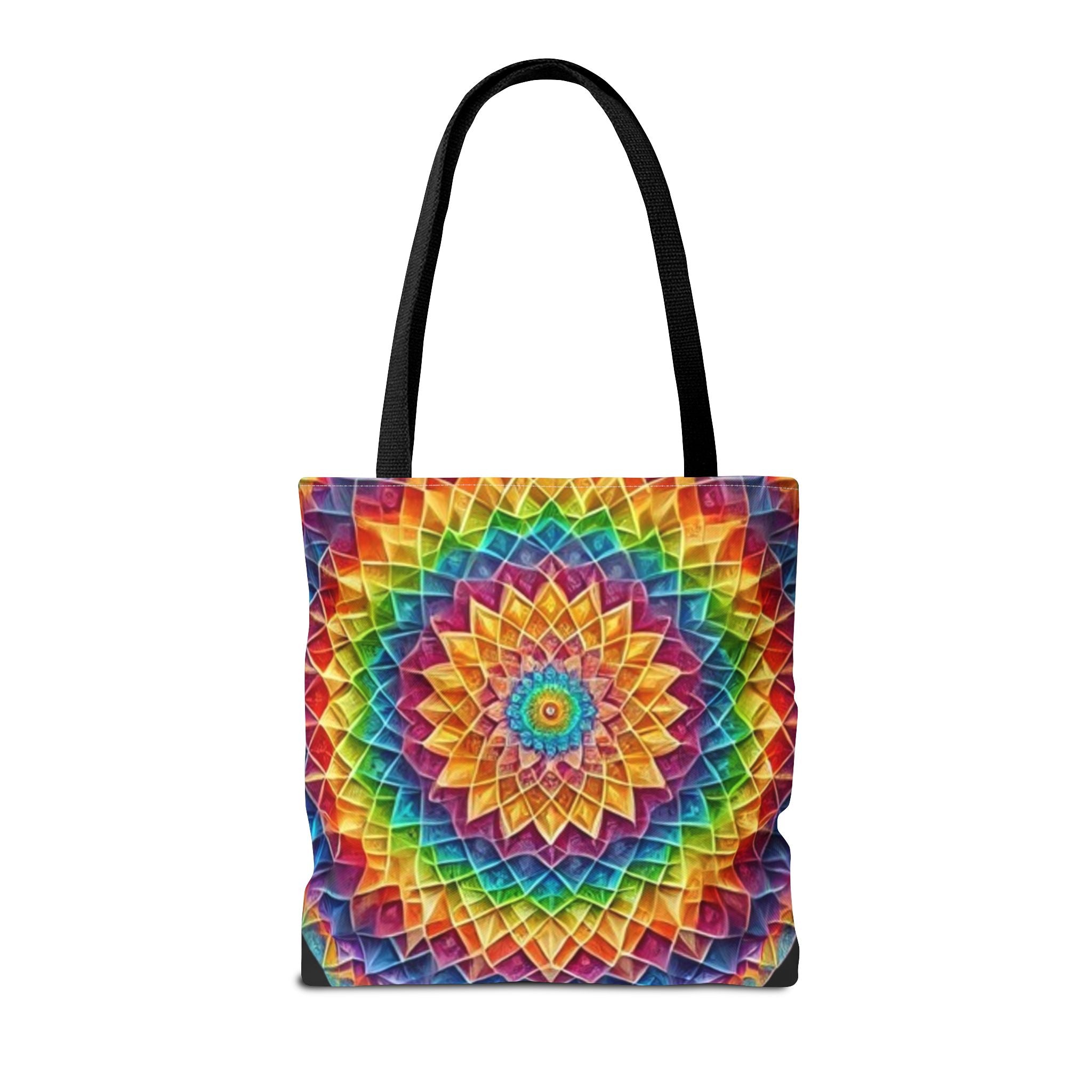Rainbow Mandala Tote Bag