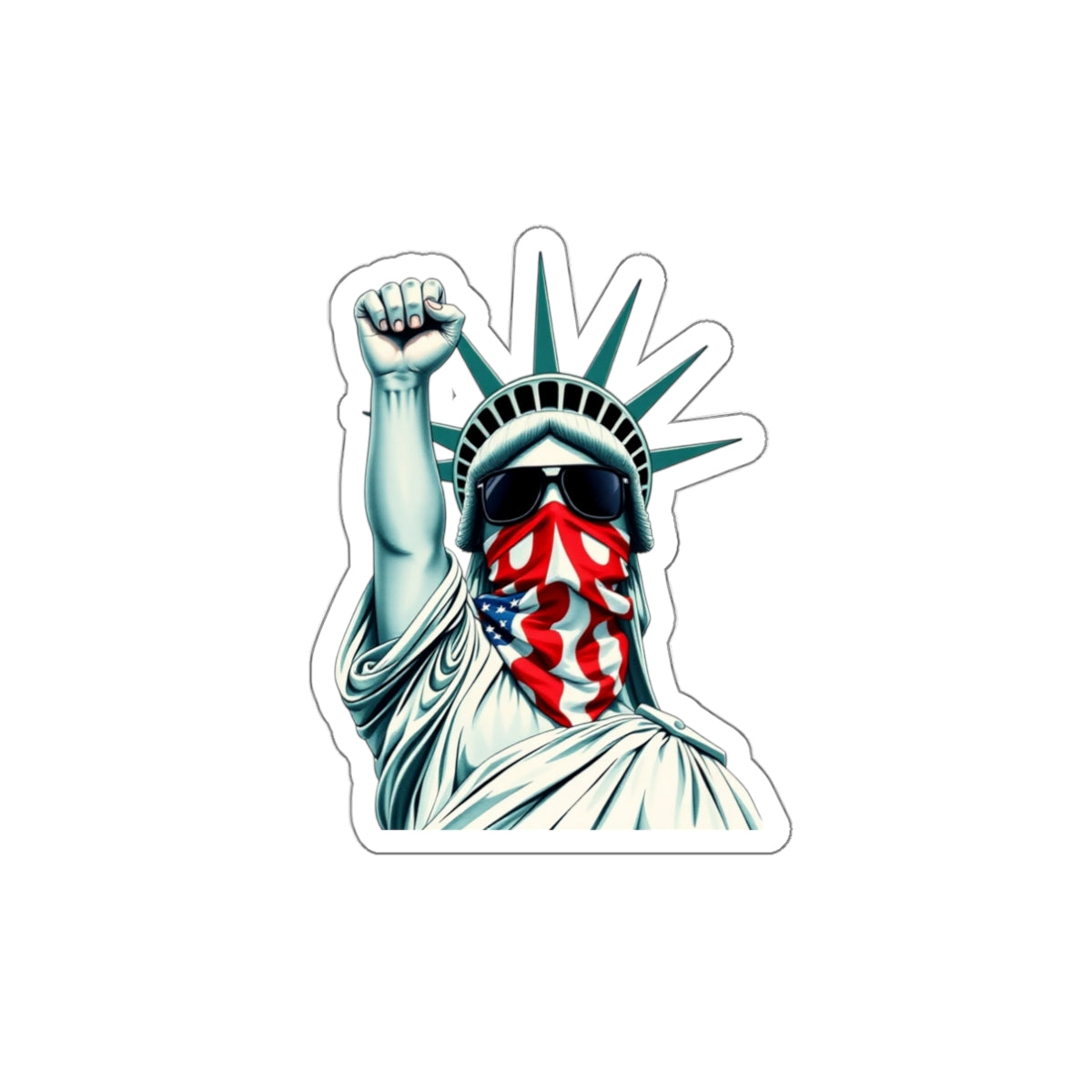 Die-Cut Stickers - #RESIST with Lady Liberty 2