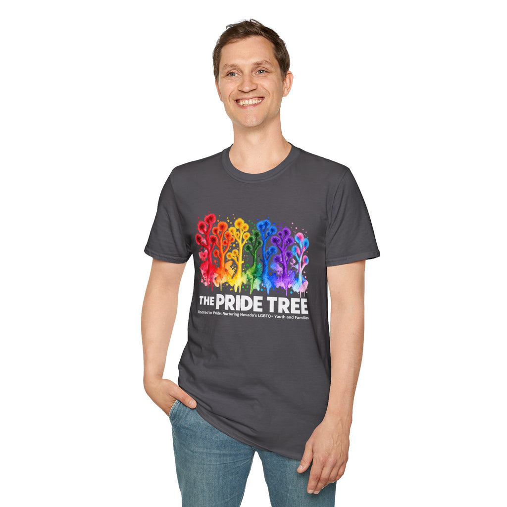 Pride Tree Las Vegas White Text T-shirt