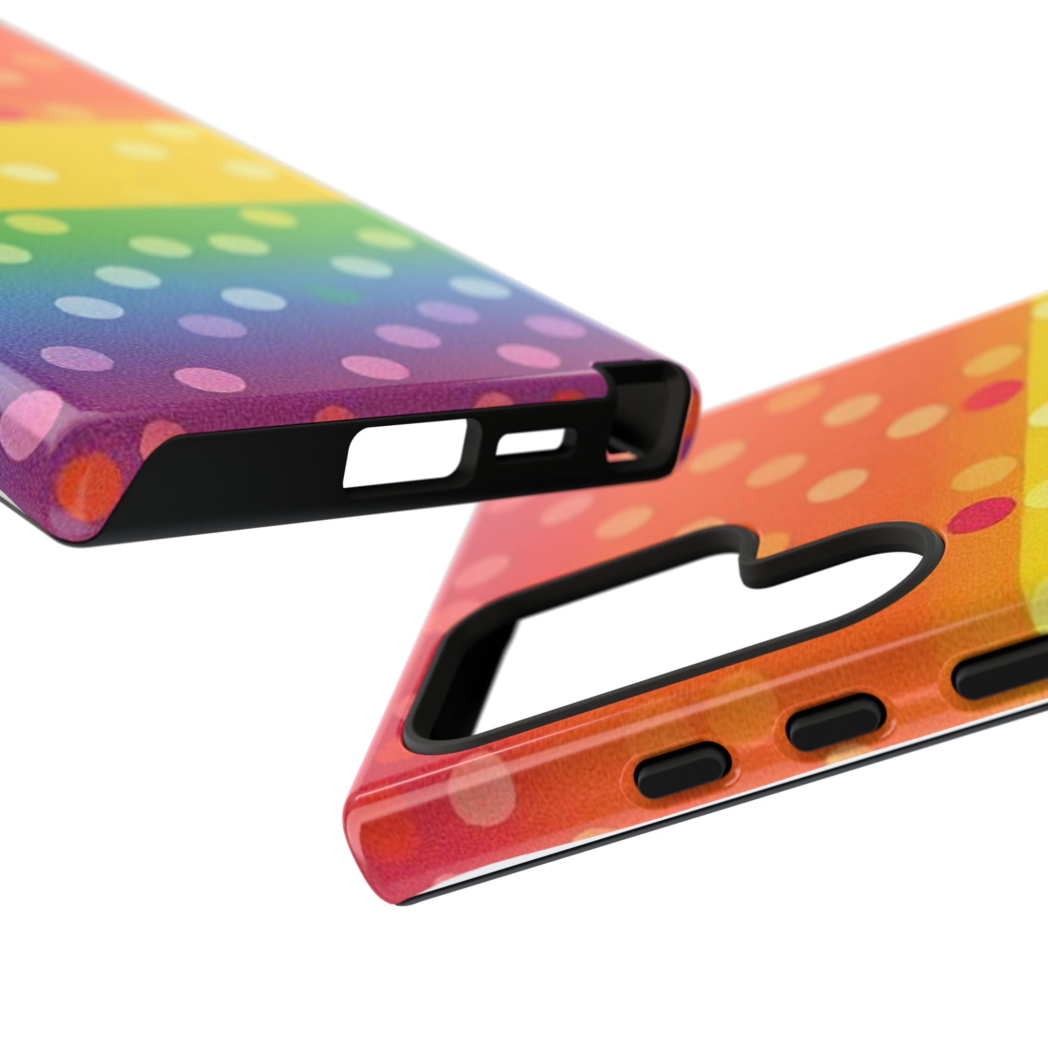 Rainbow Polka-Dot Tough Case for Android