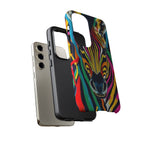Android OR iPhone Compatible Cases - Rainbow Zebra Design - Unique Tough Cases